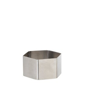 Hexagon Napkin Ring Silver