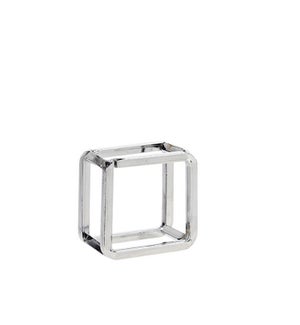 Square Napkin Ring Silver