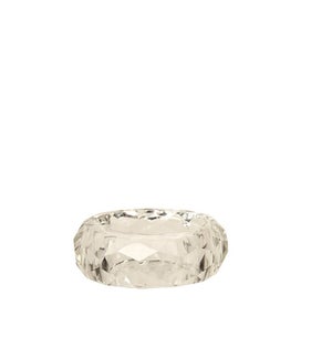 Rio Glass Napkin Ring Clear