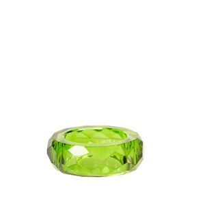 Rio Glass Napkin Ring Green