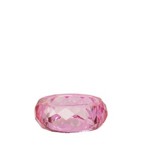 Rio Glass Napkin Ring Pink