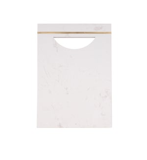 Elite Marble Serving Board With Handle Natural