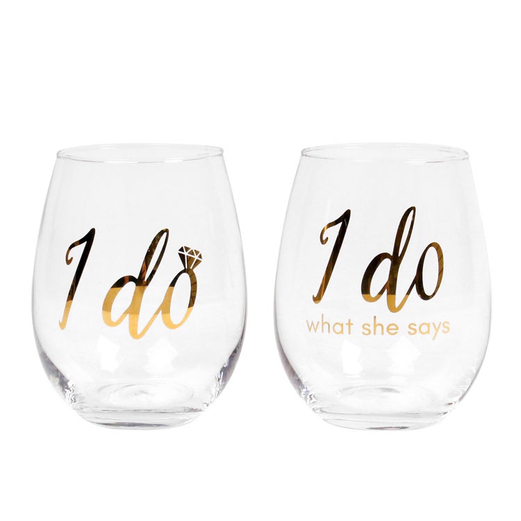 27774 WINE A LITTLE LAUGH A LOT 600ML STEMLESS WINE GLASS WITH ROSE GOLD PHRASE 