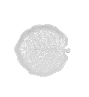Leaf Platter Small White