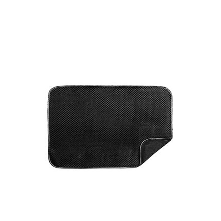 Harman Luxe Plush Microfibre Dish Drying Mat (15x20, Black