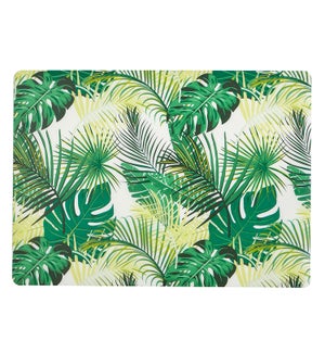 Palm Leaf Soft Touch Placemat Green