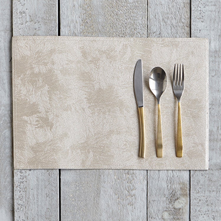 Dasco Crosshatch laminato Placemat in Taupe 