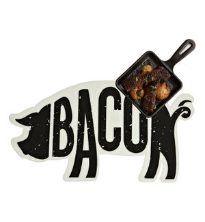 Bacon Soft Touch Placemat Black