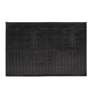 Faux Leather Embossed Placemat Black