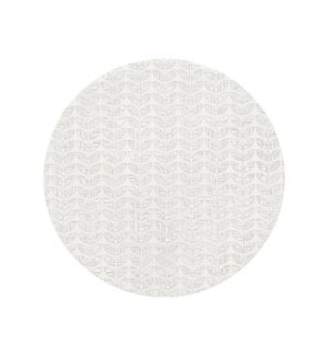 Etch Leaf Printed Soft Touch Placemat White