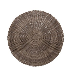 Huntington Woven Round Placemat Grey