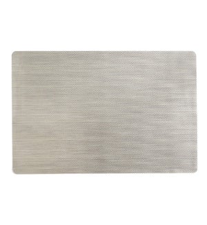 Grid Luxe Vinyl Placemat Champagne