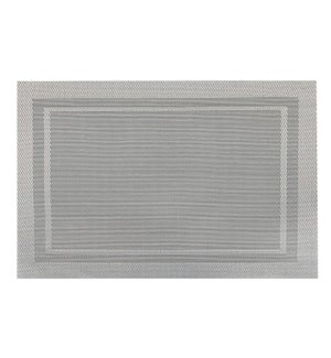 Lustre Rectangle Placemat Silver