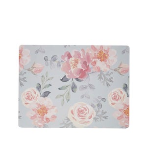 Peach Floral MDF Cork Backed Placemat Set of 4 Peach Floral