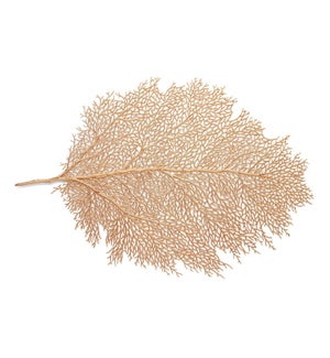 Medium Metallic Leaf Placemat Copper