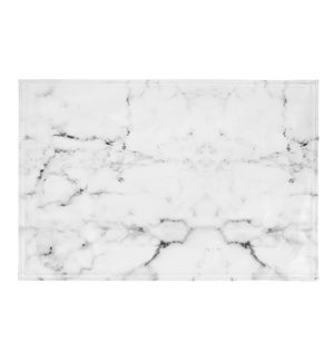 Marble Faux Leather Placemat White