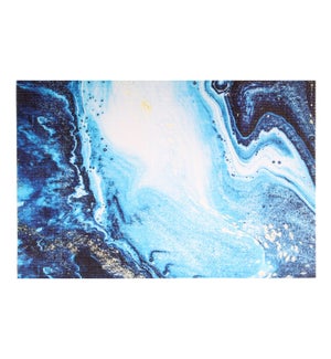 Waves Printed Vinyl Placemat Blue