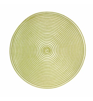 Sheer Round Placemat Green