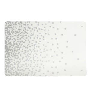 Confetti Soft Touch Placemat Silver
