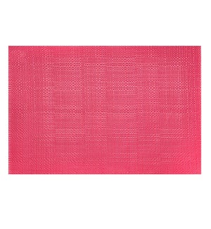 Trace Basketweave Placemat Raspberry