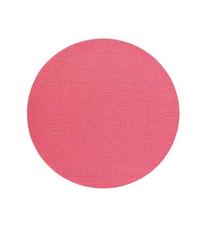 Trace Basketweave Round Placemat Raspberry