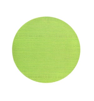 Trace Basketweave Round Placemat Green