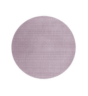 Trace Basketweave Round Placemat Violet