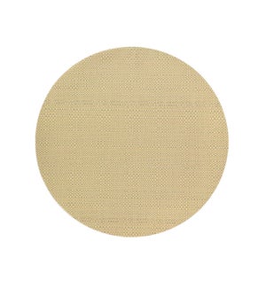 Trace Basketweave Round Placemat Oyster Grey
