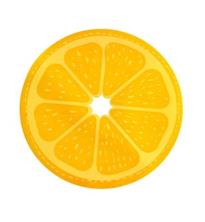 Citrus PVC Placemat Orange