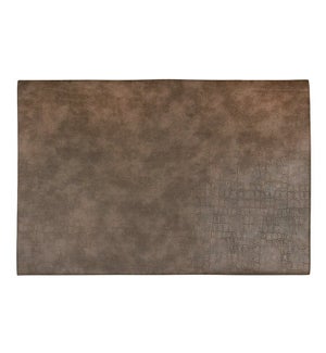 Fossil Table Luxe Reversible Placemat Taupe