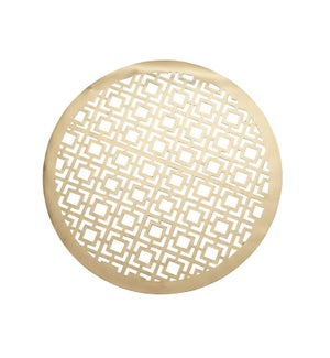 Squares Laser Cut PVC Placemat Gold