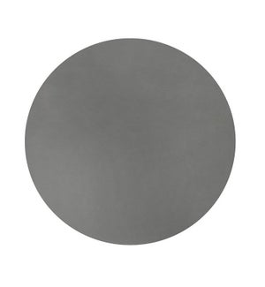 Studio Leather Round Placemat Charcoal
