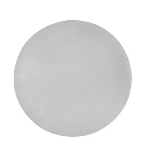 Studio Leather Round Placemat Silver