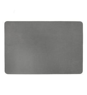 Studio Leather Rectangle Placemat Charcoal