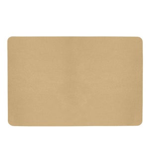 Studio Leather Rectangle Placemat Champagne