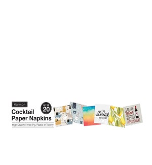 Sign - Cocktail Paper Napkin Multi