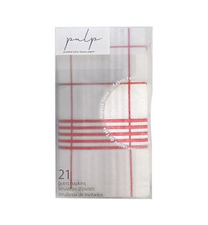 Volume 2 Guest Napkin 21 Pc Red