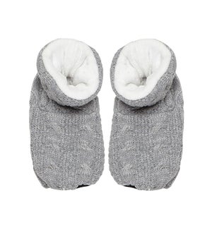 Knitted Warming Bootie Grey