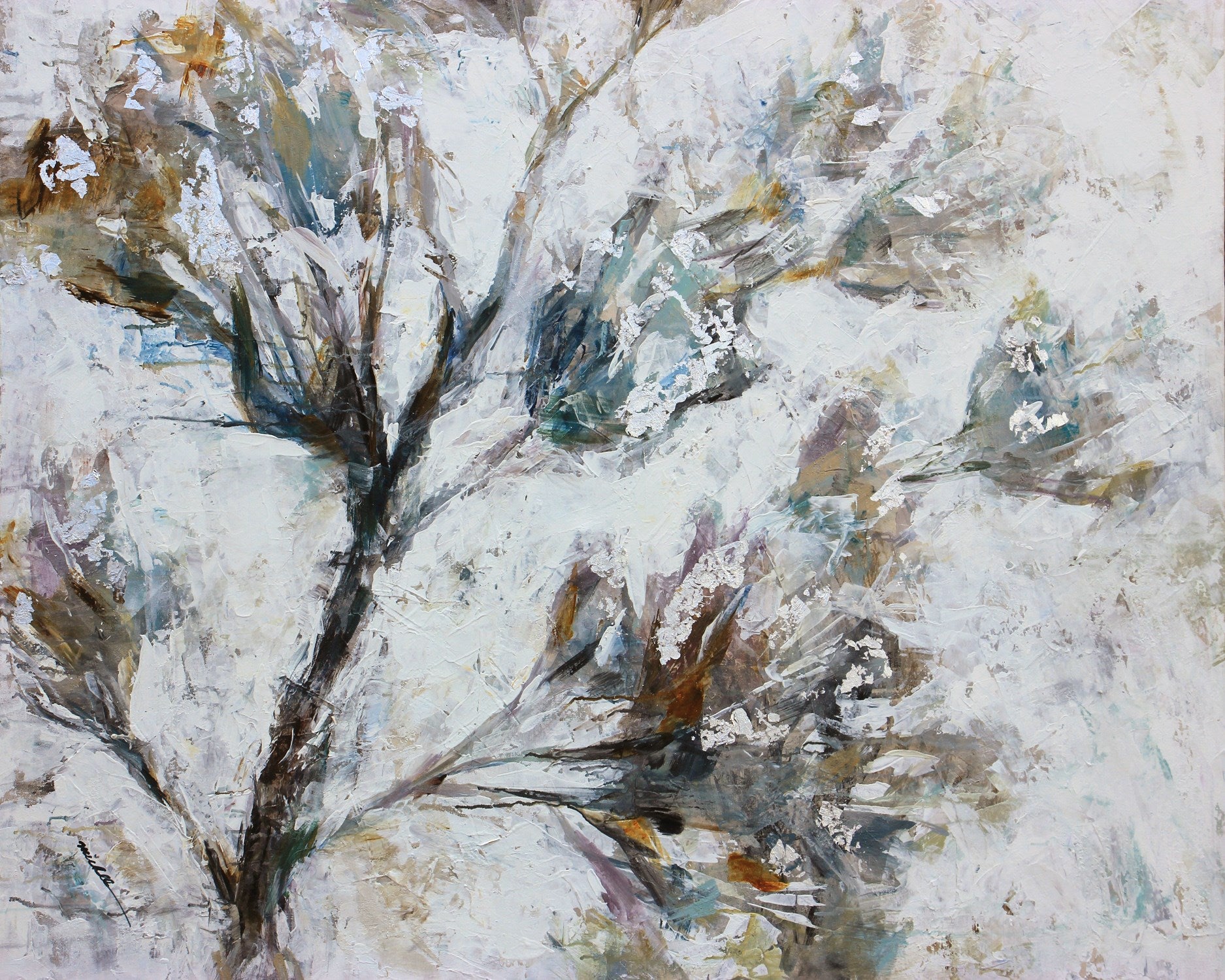 アンジェリーナ・ラベルニア　リトグラフ Hand Painted on Canvas | Artists Guild of America