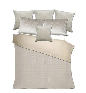 Caslav - Feather / Canterbury - Pearl Grey Bedset - King