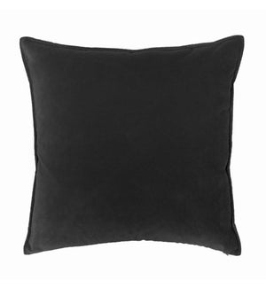 Franklin Velvet - Black - Toss Pillow - 26" x 26"