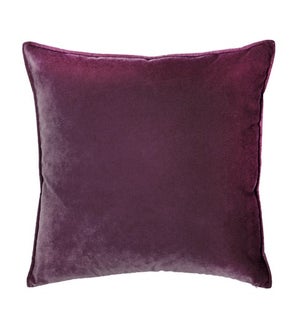 Franklin Velvet - Burgundy -  Pillow - 22" x 22"