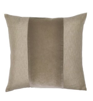 Franklin Velvet - Custard -  BAND Pillow - 22" x 22"