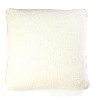 Pebble Knit Ivory Pillow - 20" x 20"