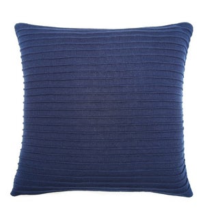 Pleated Knit - Lapis - Pillow - 22" x 22"