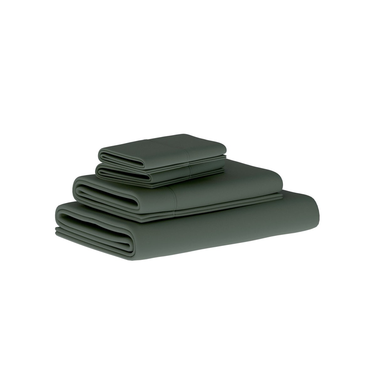 Verona Flat Sheet - Queen - Spanish Moss