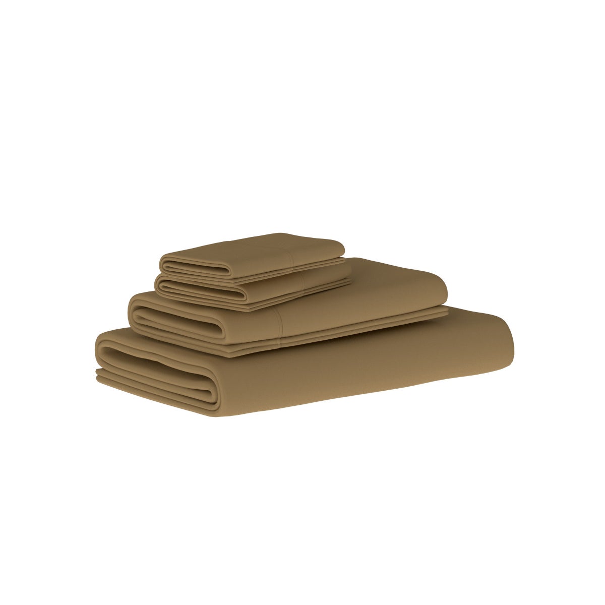 Verona Fitted Sheet - Queen - Tan