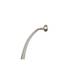 SHOWER ROD - CURVED - 5' - STAINLESS - W/ROD ENDS