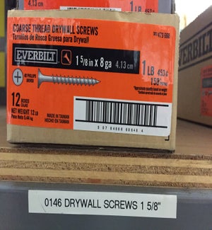 DRYWALL SCREWS - 1-5/8"