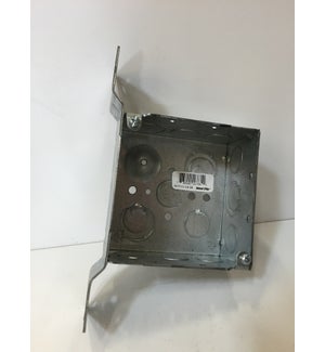 JUNCTION BOX-4"X4"W/ 1/2"K/O&MNTING BRCKT-RACO681